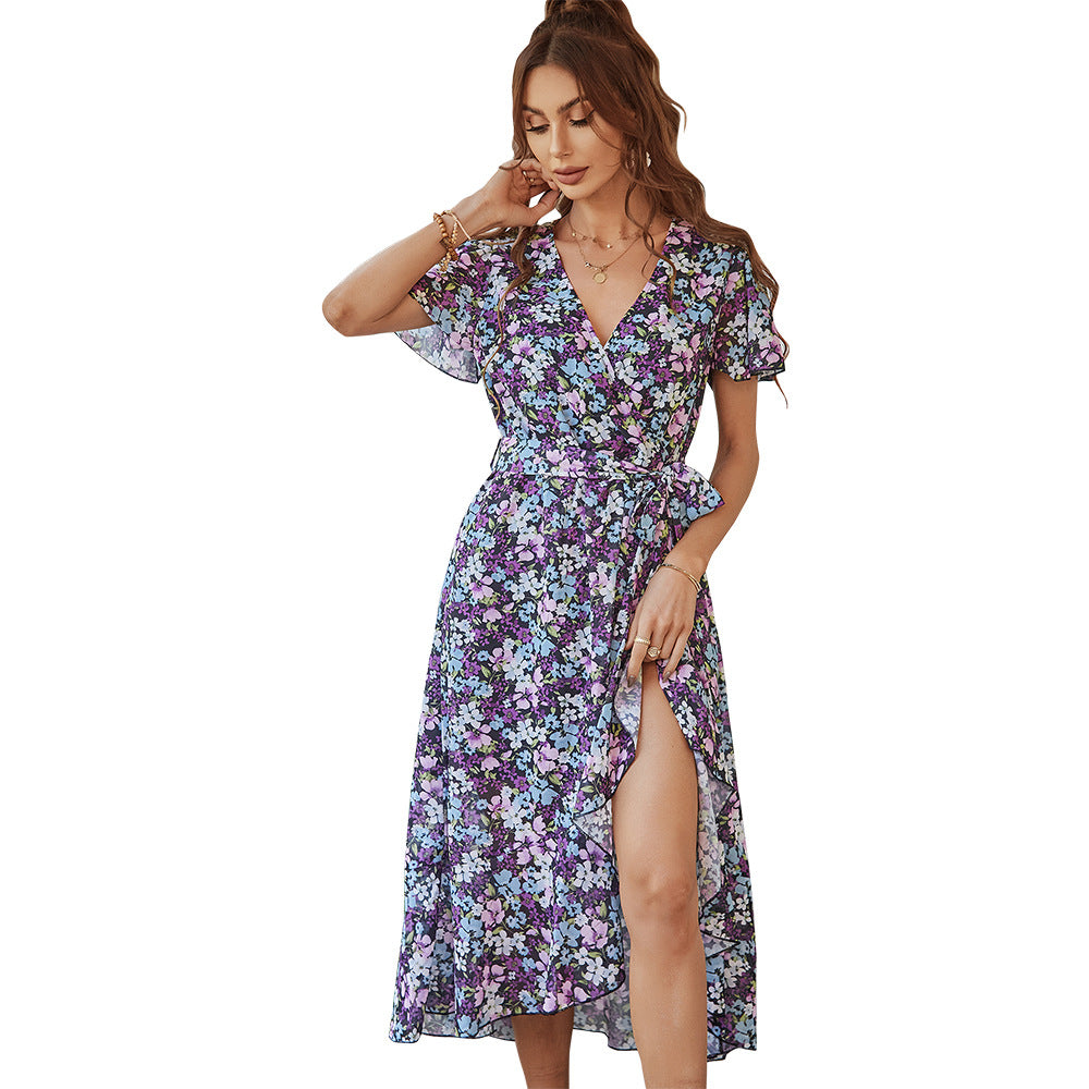Flowy Dress Sexy Holiday Flare Dress