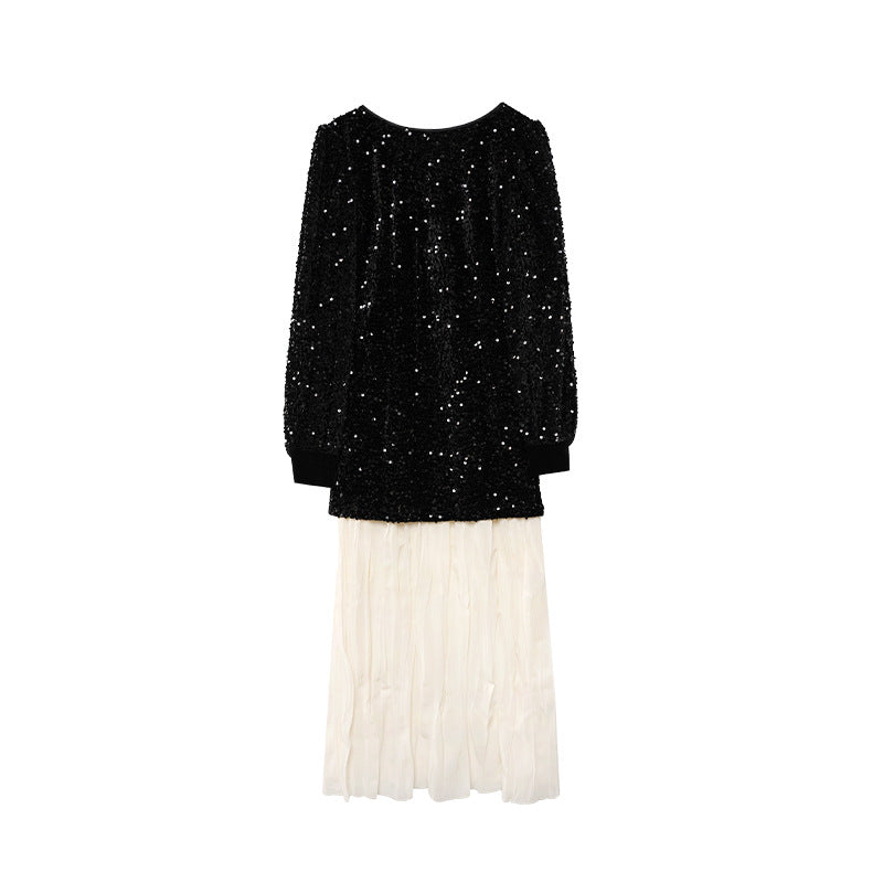 Sequined fish tail dress