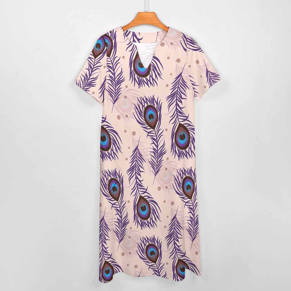 7-point sleeve dress