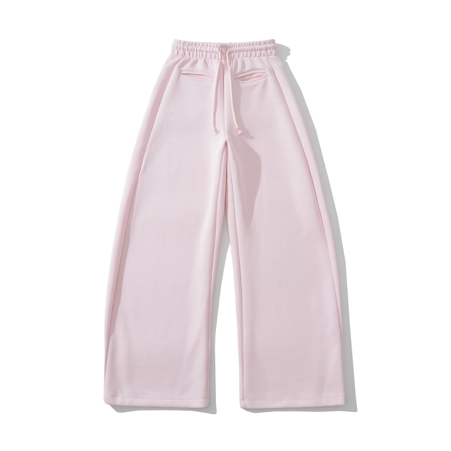 Pantalon Large Taille Élastique Cordon