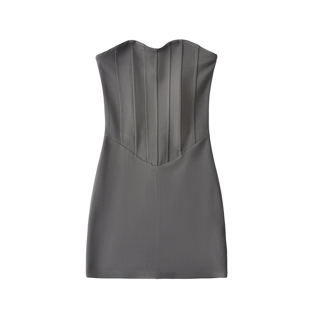 Robe Courte Sans Bretelles