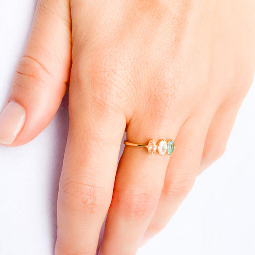 Bague Tricolore Empilée