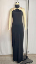 Sleeveless slit dress women's bag hip dress