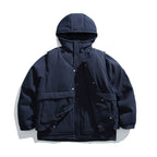 Two piece hooded down jacket