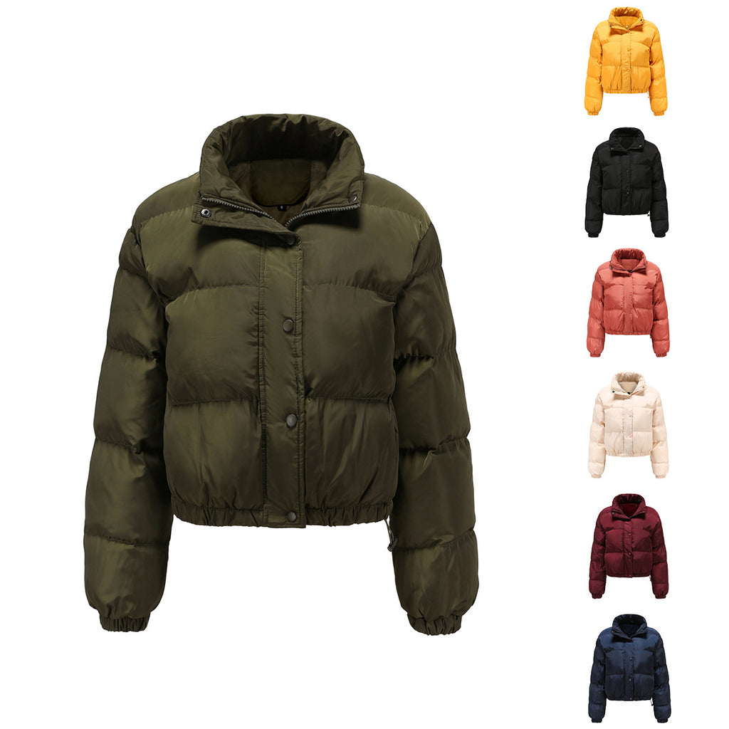 Veste Chaude Col Haut Manches Longues
