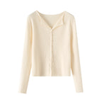 Pull Simple Boutonnage Col Cranté