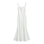 Chest-cutout strap dress