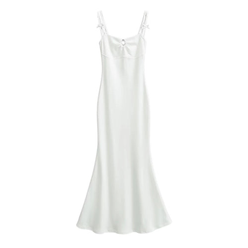 Chest-cutout strap dress