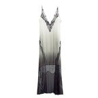 Lace patchwork suspender dress