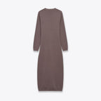 Knitted dress with waistband and Midi