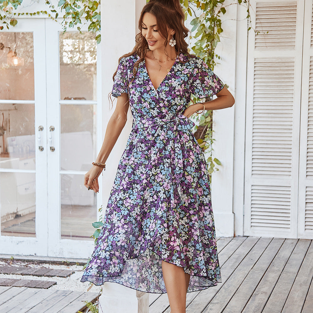 Flowy Dress Sexy Holiday Flare Dress