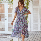 Flowy Dress Sexy Holiday Flare Dress
