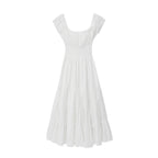 Robe longue ample à encolure carrée pour femme