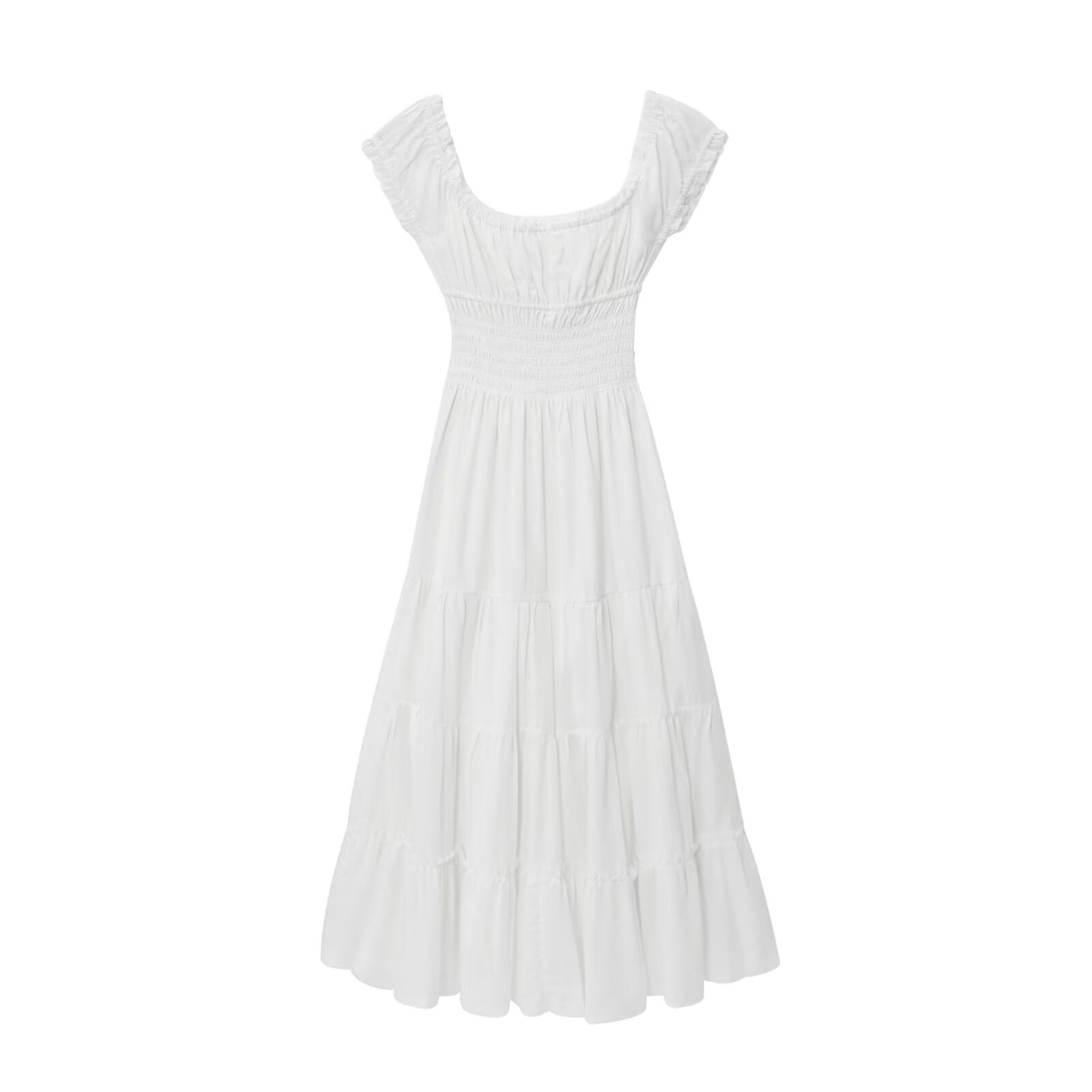 Robe longue ample à encolure carrée pour femme
