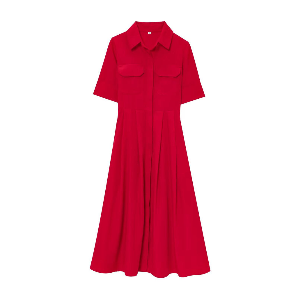 Robe popeline pour femme
