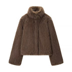 Imitation fur elegant fur coat women's clothing