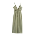 Women's Linen Midi Dress