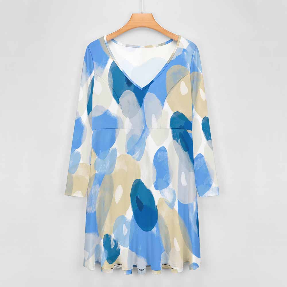 Oversized V-neck dress