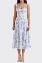 Elegant and fashionable suspender dress