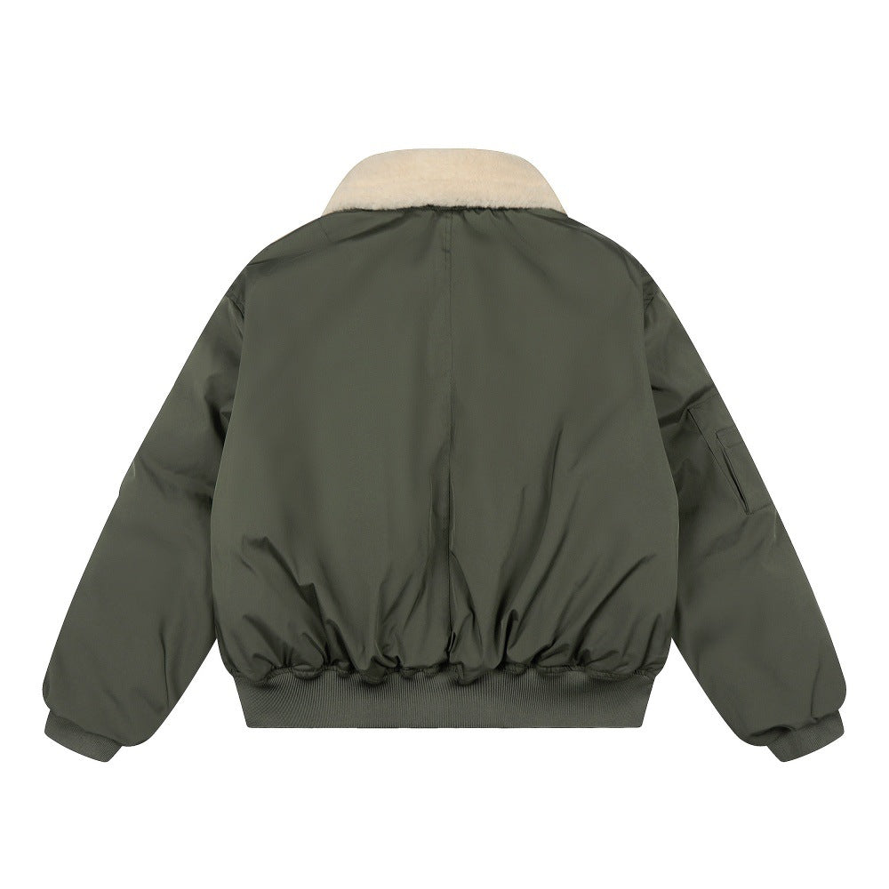 Veste Moto Col Fourrure