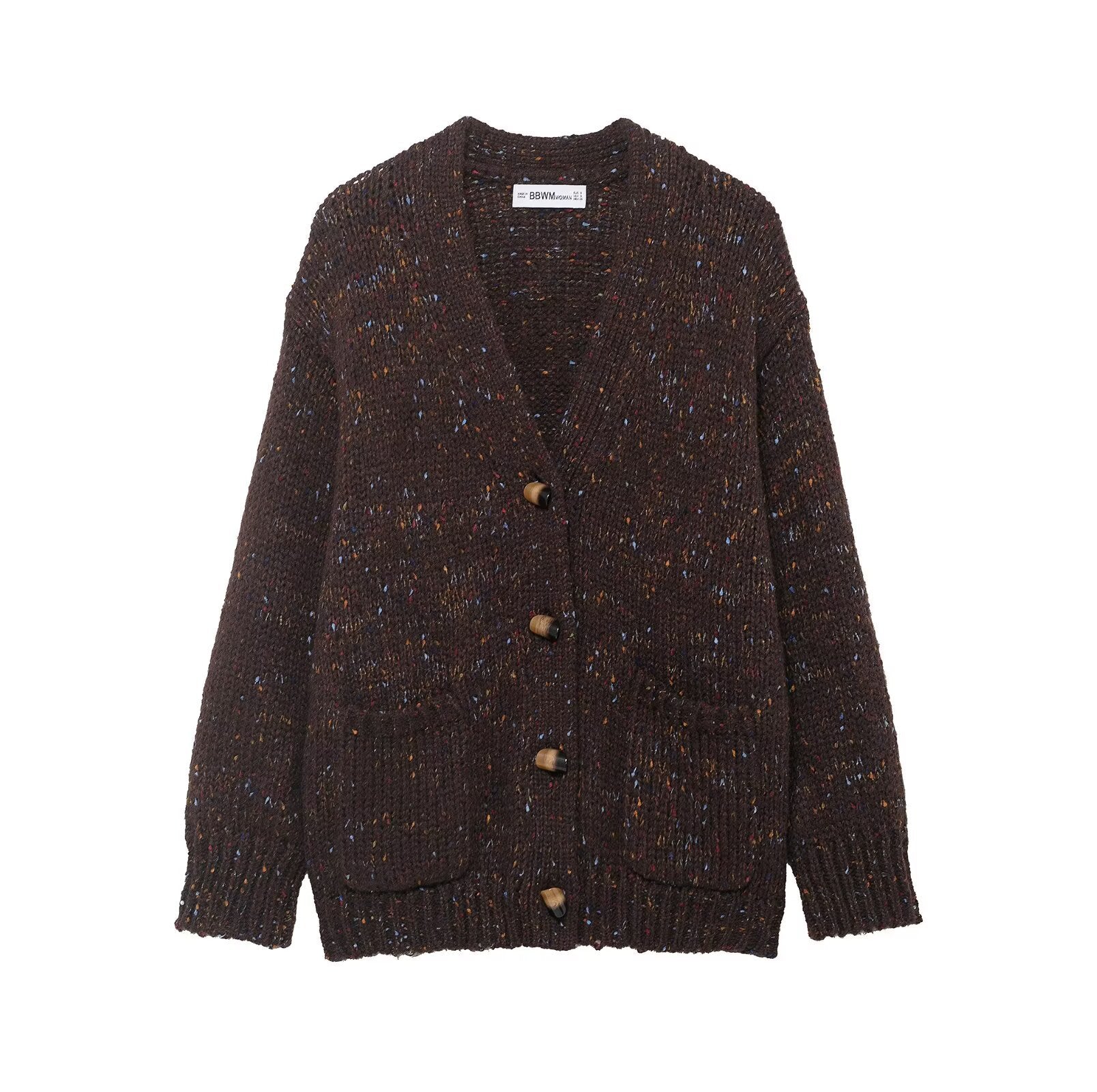 Veste Tricotée Plissée Ample
