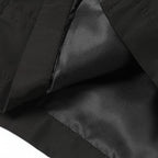 Solid color workwear stand up collar zipper jacket