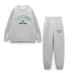 Ensemble sweat à capuche + jogging brodé