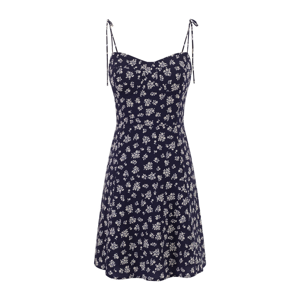 Strapless Dress Print Short Dress