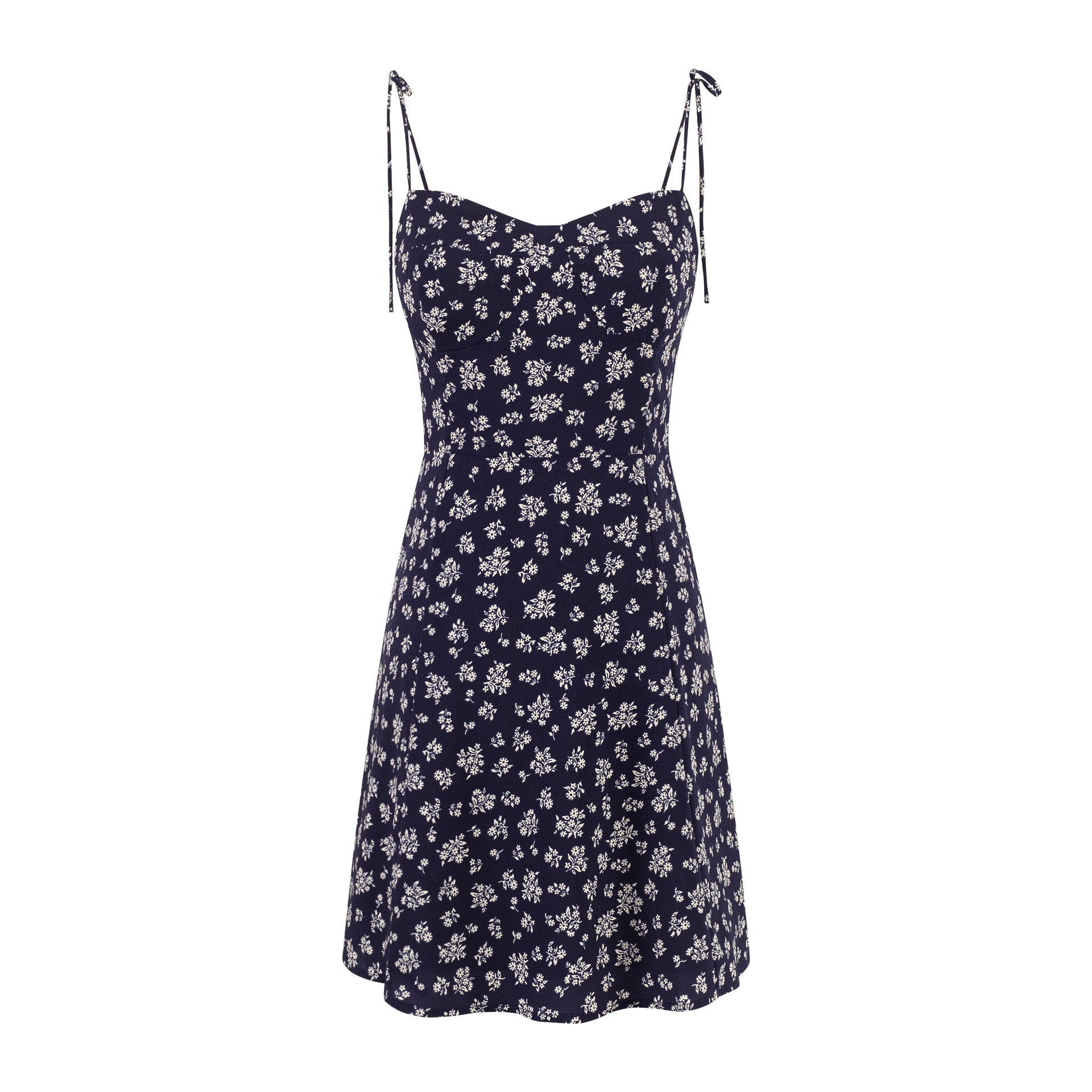 Strapless Dress Print Short Dress