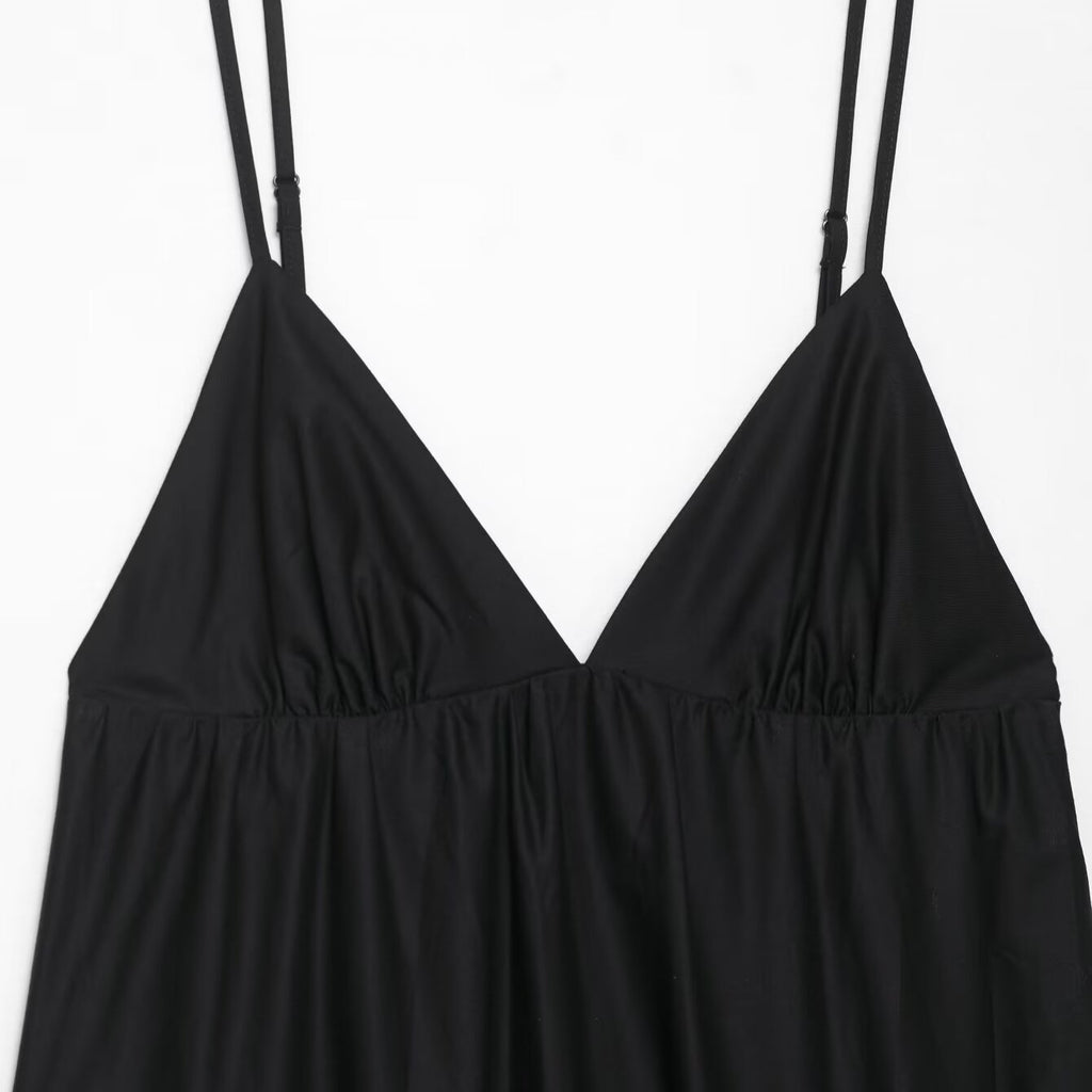Splicing Midi Strap Dress