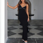 Robe Longue Bustier Tricotée