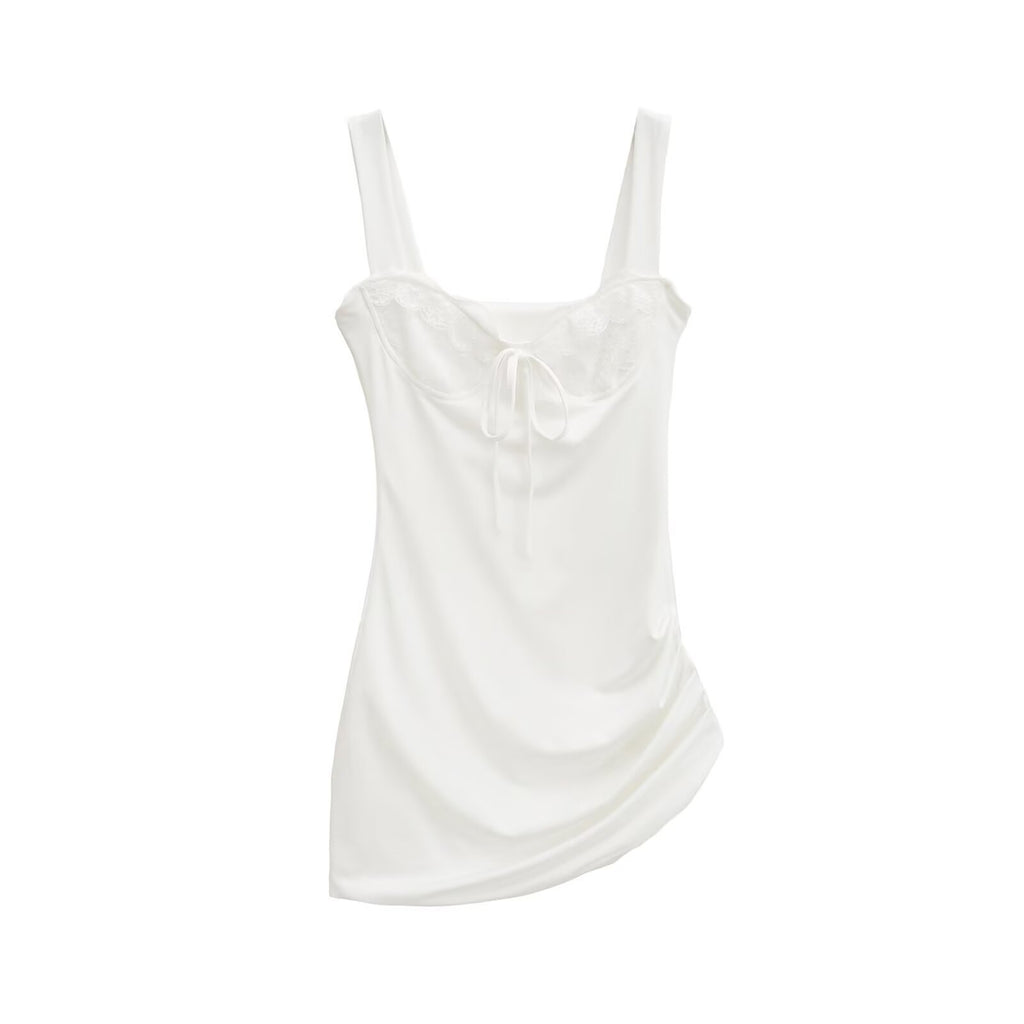 Lace strapless camisole dress