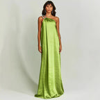 Robe Longue Épaule Asymétrique