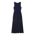 Knitted patchwork long dress