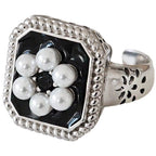 Bague Argent 925 Perle Fleur