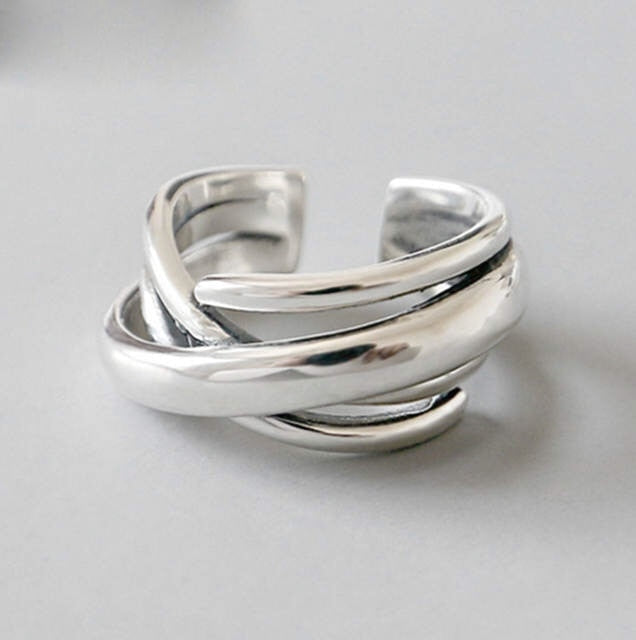 Bague Géométrique Irrégulière