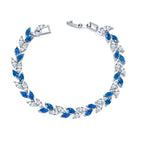 Bracelet Feuille de Saule Cristal