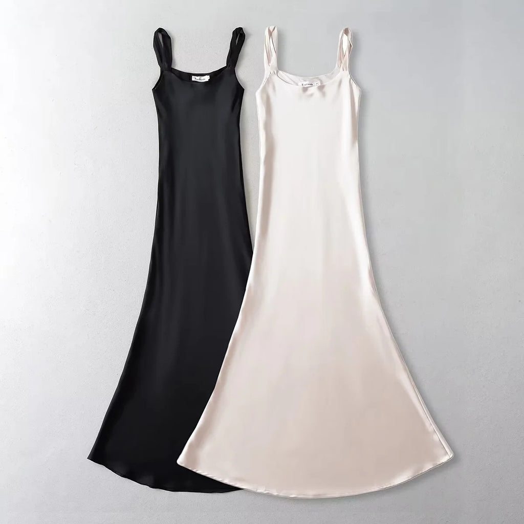 Shoulder Twisted Strap Dress