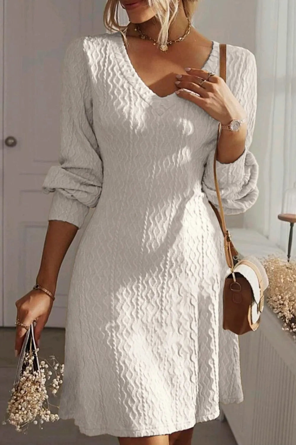 Robe Française Élégante Unie