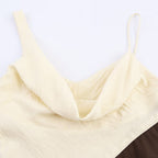 Splicing Midi Strap Dress