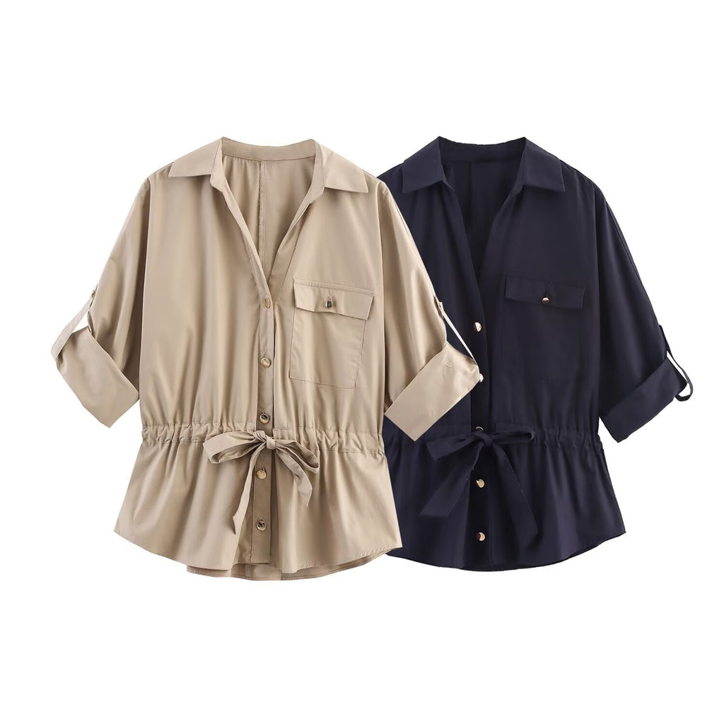 Chemise de chasse en popeline