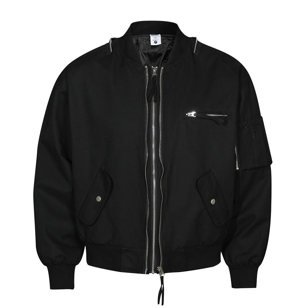 Zipper design pilot jacket