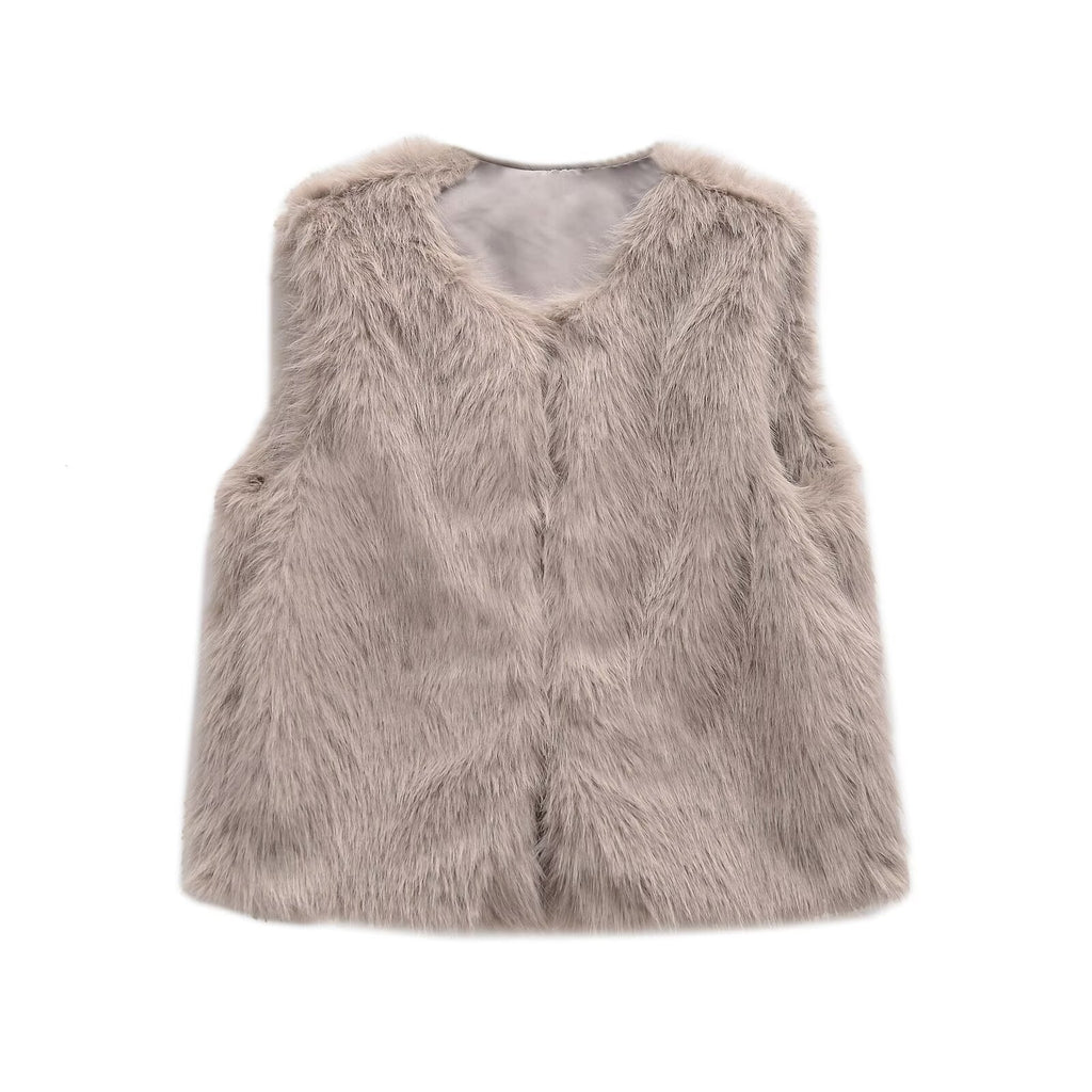 Gilet Fausse Fourrure