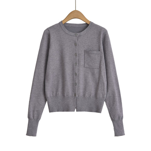 Chemise Col Rond Poche Poitrine