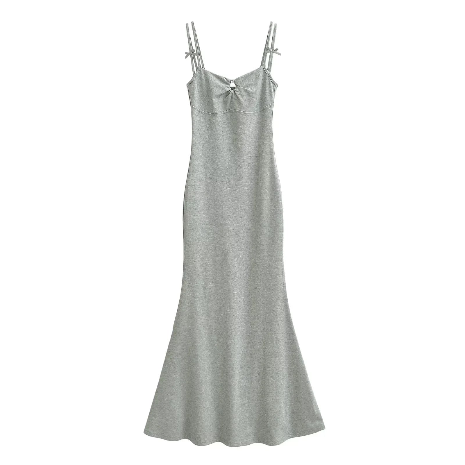 Chest-cutout strap dress