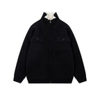 Veste Pull Tricotée Épaisse Velours