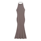 Robe Longue Col Dégagé