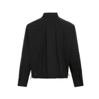 Half zip stand up collar long sleeved shirt