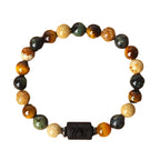 Bracelet Perlé Pierre Naturelle Œil de Tigre Signe Zodiaque