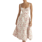 Elegant and fashionable suspender dress